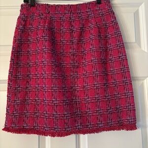 G by Giuliana Fuchsia PinkTweed Skirt
